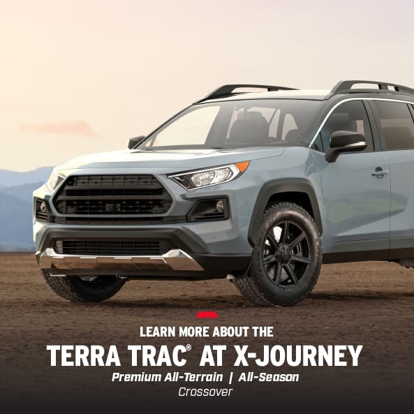 image showing a Toyota Rav 4 with Hercules Tire TerraTrac® AT X-Journey tires installed