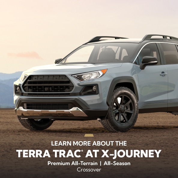 image showing a Toyota Rav 4 with Hercules Tire TerraTrac® AT X-Journey tires installed
